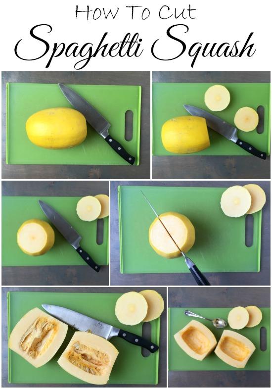 Learn how to cut a spaghetti squash, plus a quick tip for making it easier before you start!