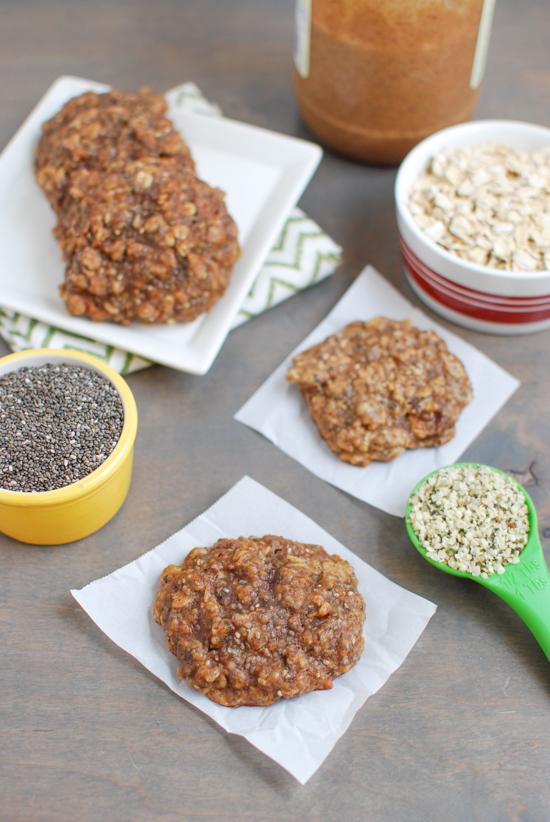 These Almond Butter Banana Cookies are gluten-free and lightly sweetened with maple syrup. They're packed with protein and fiber and are healthy enough for breakfast. Add a little glaze and you've got dessert!