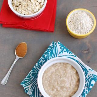 Made with just 3 ingredients and ready in 15 minutes this homemade oat cereal for babies is an easy alternative to store bought!
