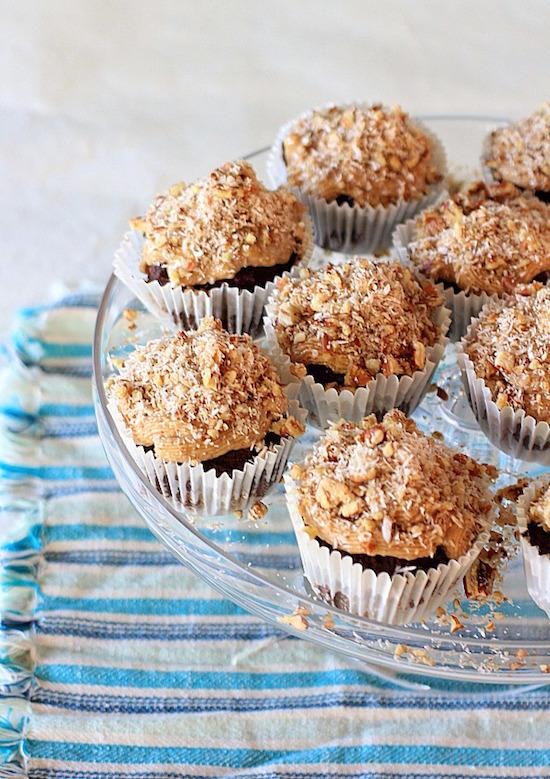 German Chocolate Cupcakes