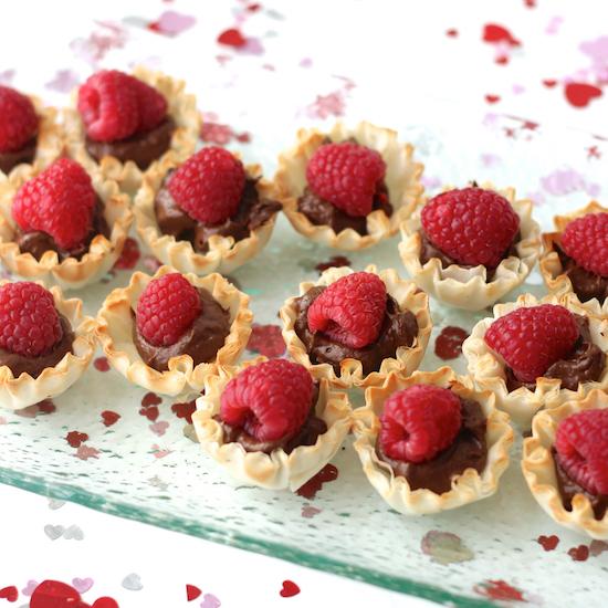 Chocolate Raspberry Tarts