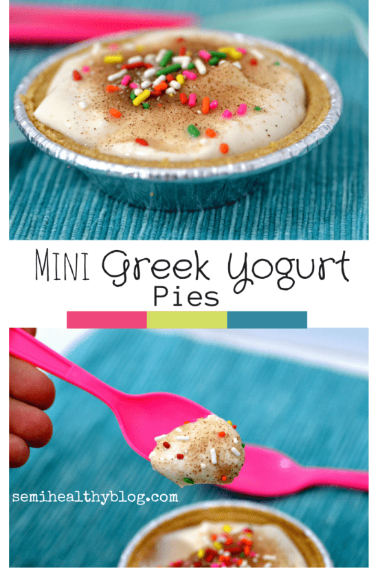 Ready in 60 seconds, these Mini Greek Yogurt Pies are the perfect way to satisfy your sweet tooth!