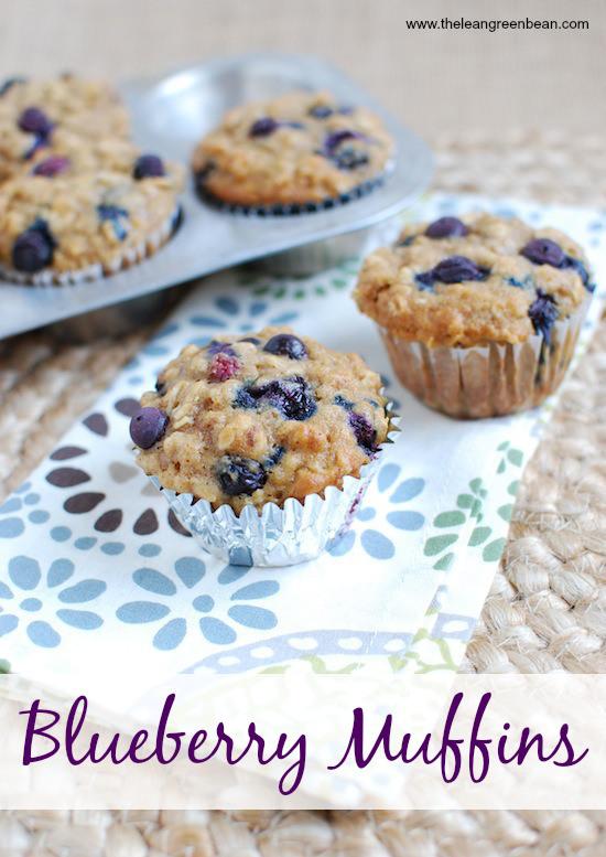 These Healthy Blueberry Muffins are packed with whole grains and make a great snack!