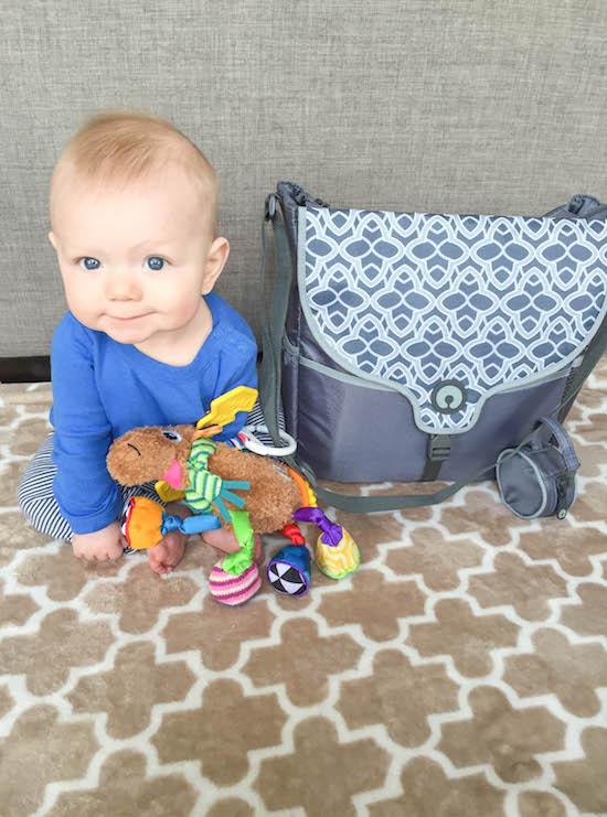 boppy diaper bag and baby