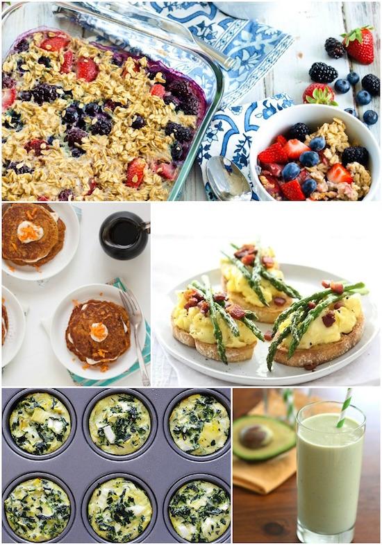 Easy breakfast ideas using spring fruits and vegetables.