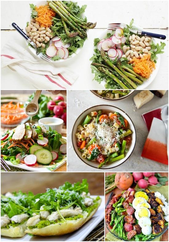 Easy lunch ideas using spring vegetables!