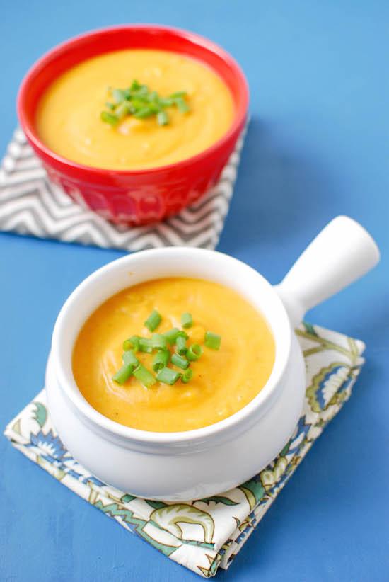 This potato soup is made with two kinds of potatoes and makes a great, nutritious option for lunch or dinner!