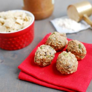 These Almond Butter Protein Balls are a gluten-free, no-bake snack recipe that's great to have on hand for a busy afternoon or to help refuel post-workout!