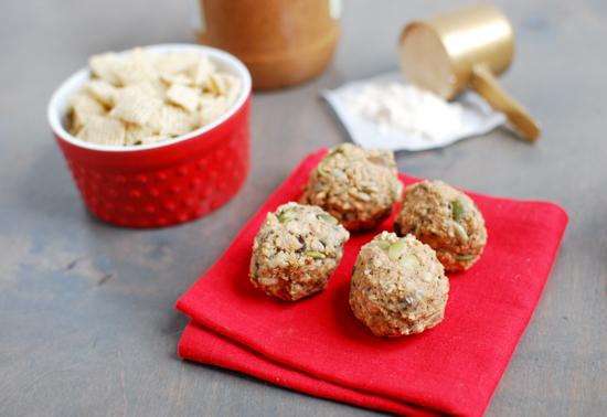 These Almond Butter Protein Balls are a gluten-free, no-bake snack recipe that's great to have on hand for a busy afternoon or to help refuel post-workout!