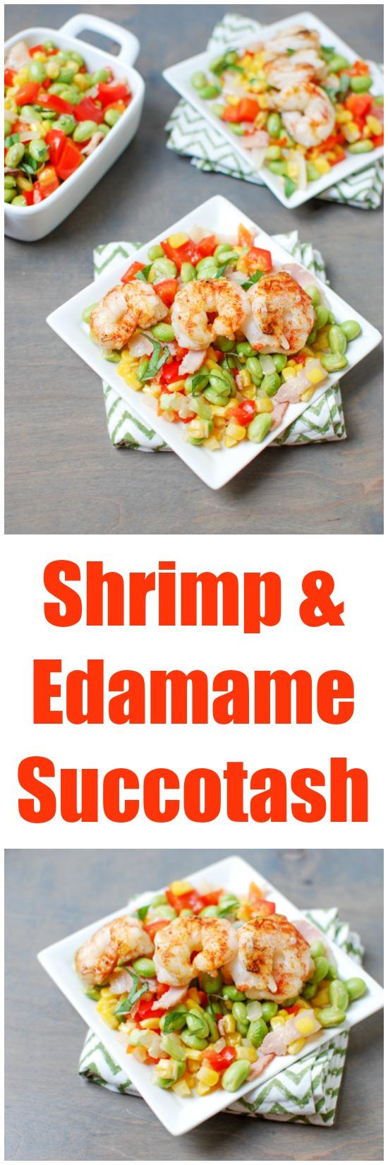 Bursting with summer flavors, this Shrimp and Edamame Succatash is a fun twist on the traditional and makes the perfect weeknight dinner.