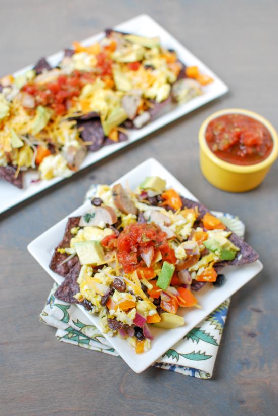 Gluten-free and easy to customize, these Breakfast Nachos are quick, easy way to change up your breakfast routine!