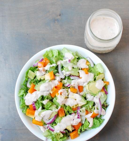 This Salsa Yogurt Dressing is simple to make and great for salads! It can also be used as a marinade or dip!