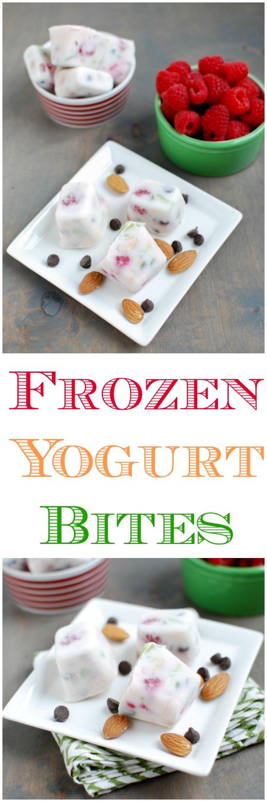 This recipe for Frozen Yogurt Bites is easy to customize and makes a perfect healthy snack or breakfast for both kids and adults!