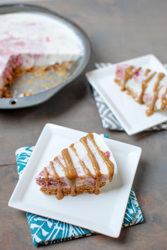 Love ice cream? Try this Peanut Butter and Jelly Ice Cream Pie! It's like a grown up version of your favorite childhood sandwich, for dessert!