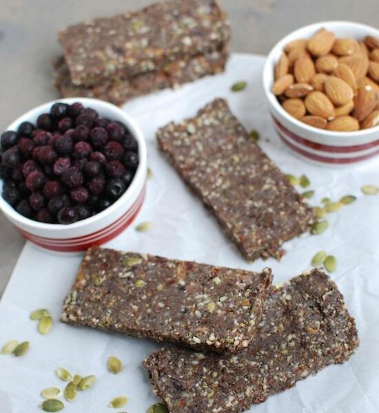 These Wild Blueberry Energy Bars are packed with nutritious ingredients and perfect for refueling after a workout!