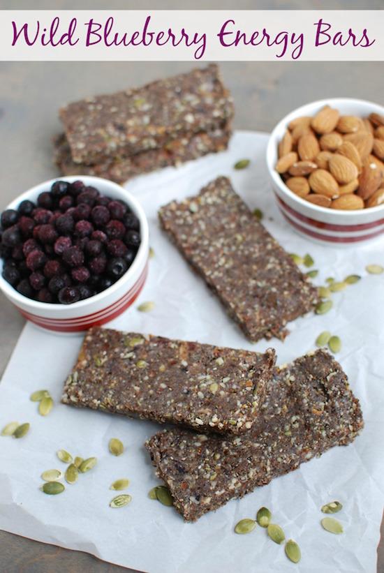 These Wild Blueberry Energy Bars are packed with nutritious ingredients and perfect for refueling after a workout!