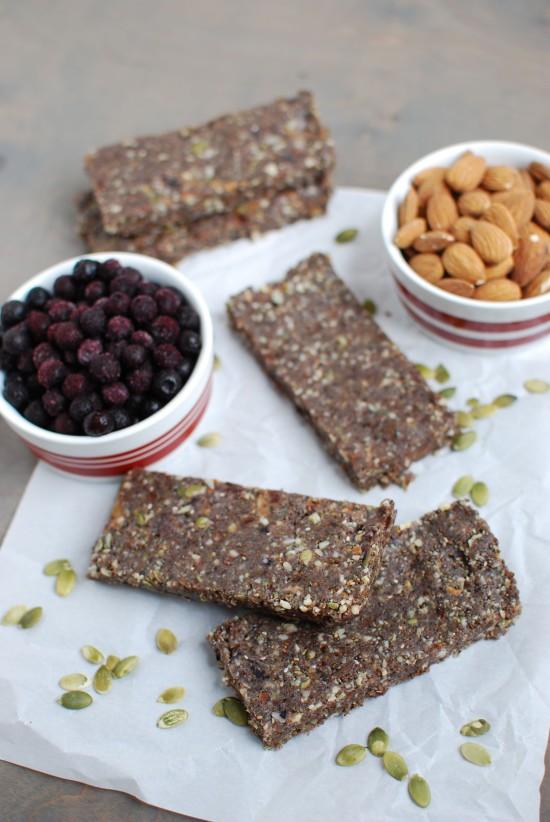 These Wild Blueberry Energy Bars are the perfect way to refuel after a morning workout!