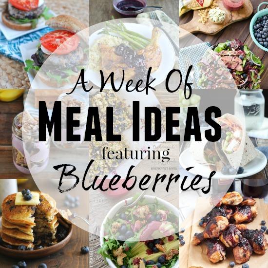 A Week of Meal Ideas Featuring Blueberries