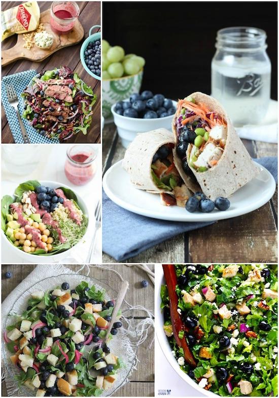 A Week of Lunch Ideas featuring blueberries!