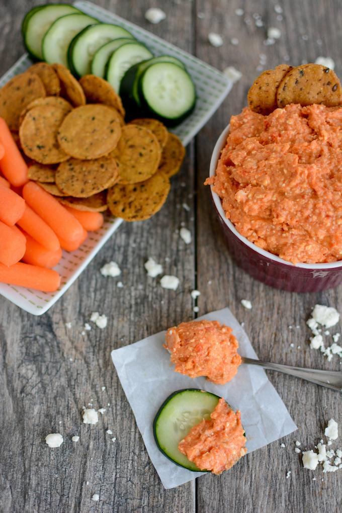 Spicy Red Pepper Feta Dip