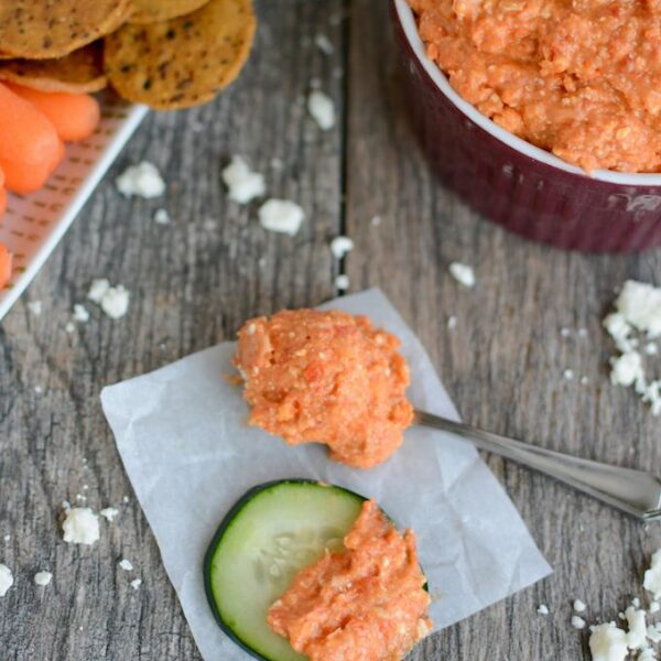 Spicy Feta Dip with Roasted Red Peppers