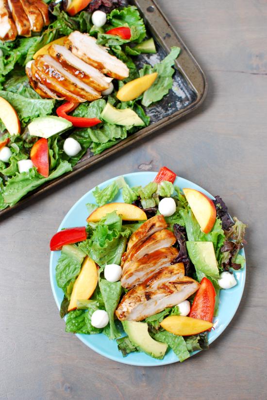 A light and fresh summer lunch, this Grilled BBQ Chicken Salad is simple, healthy and full of flavor!