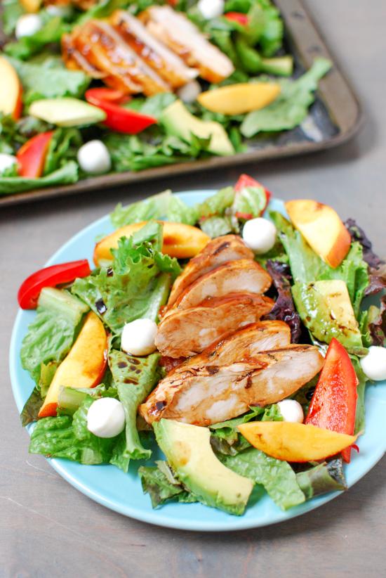 A light and fresh summer lunch, this Grilled BBQ Chicken Salad is simple, healthy and full of flavor!