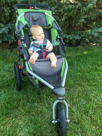 Baby in BOB stroller