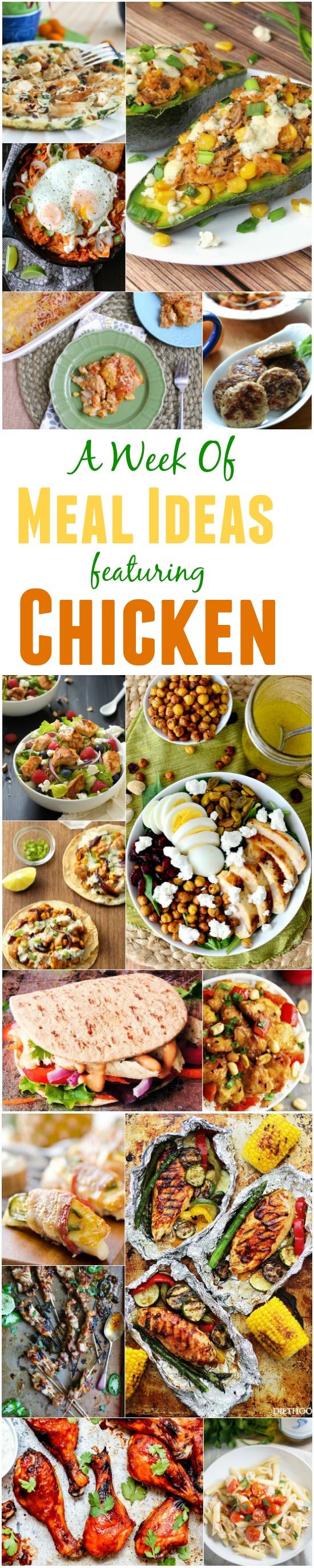 A Week of Meal Ideas Featuring Chicken