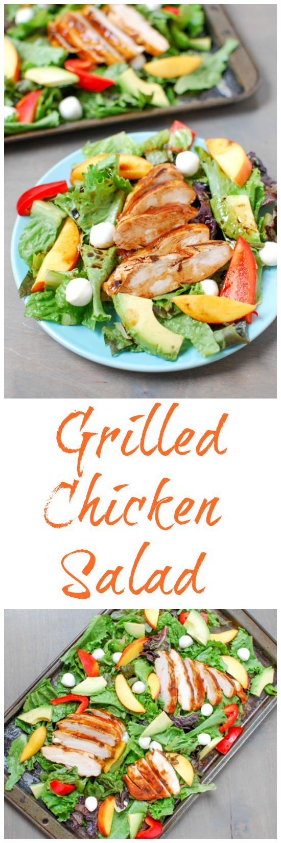 A light and fresh summer lunch or dinner, this Grilled BBQ Chicken Salad is simple, healthy and full of flavor!