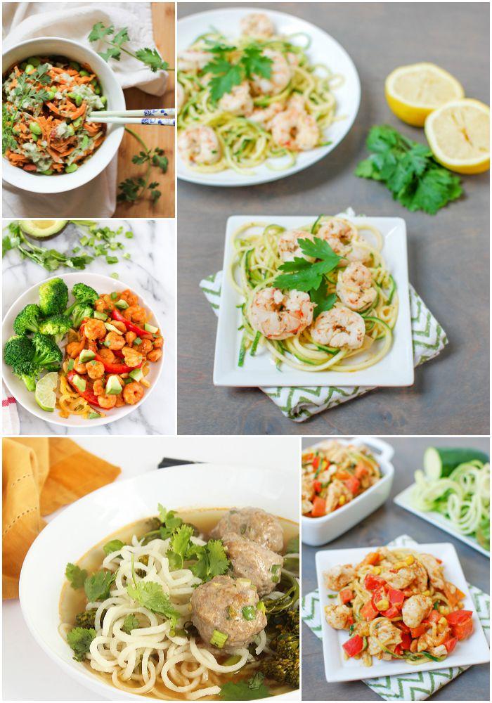 A Week of Spiralized Dinner recipes