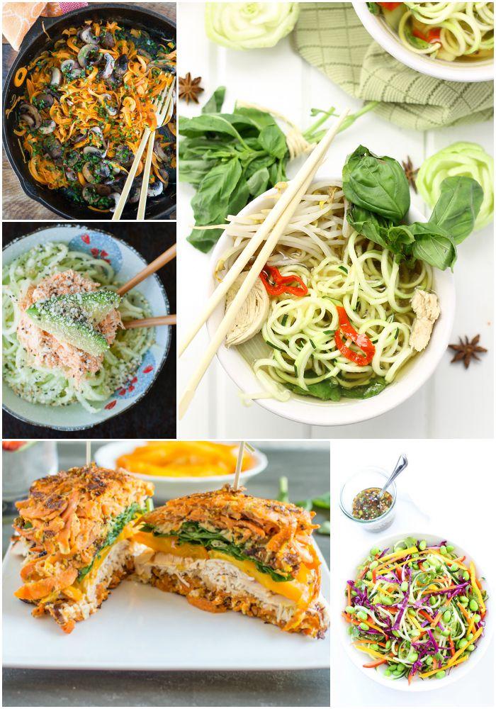 A week of spiralized lunch recipes