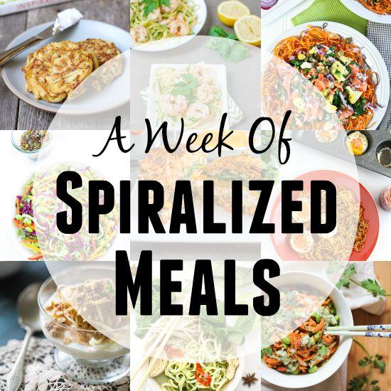 A week of spiralized meals