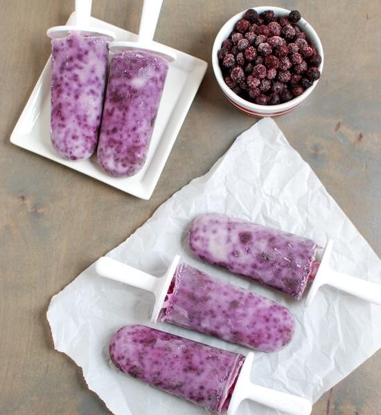 Wild Blueberry Yogurt Pops