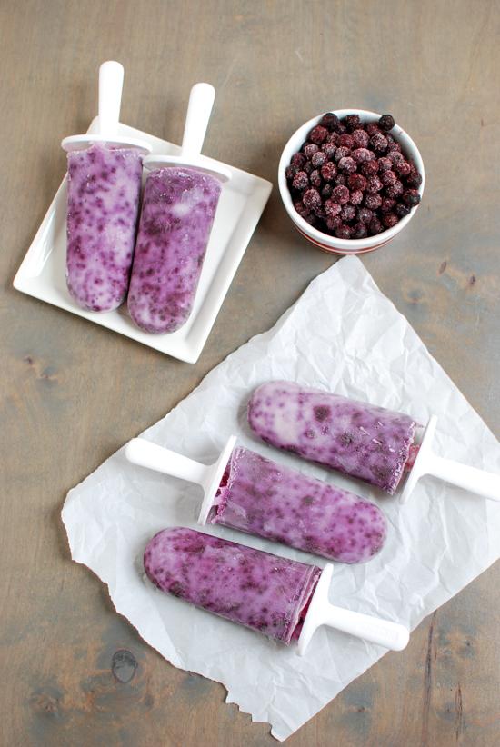 Wild Blueberry Yogurt Pops