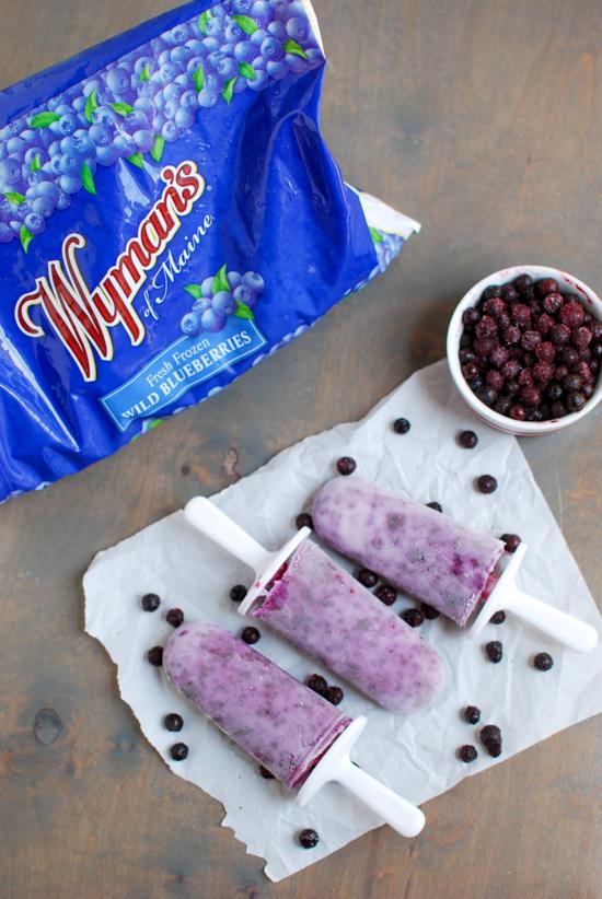 Wild Blueberry Yogurt Pops