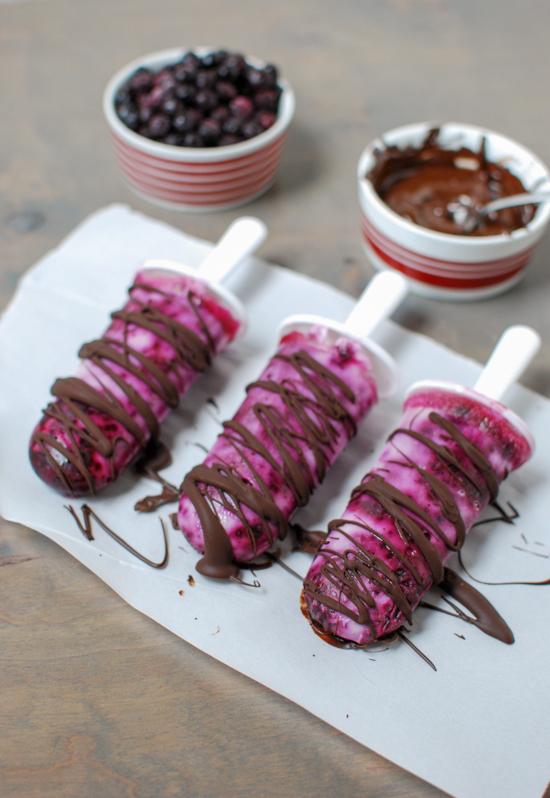 Wild Blueberry Yogurt Pops