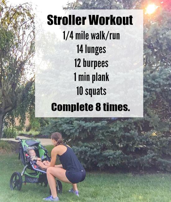 This Stroller Workout is a fun way to break up your next walk or run by adding short fitness breaks that include lunges, squats, burpees and planks. Fun for you AND baby!