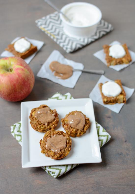 These Pumpkin Apple Baked Mini Pancakes are kid-friendly with no added sugar and are perfect for a fall breakfast or lunch!