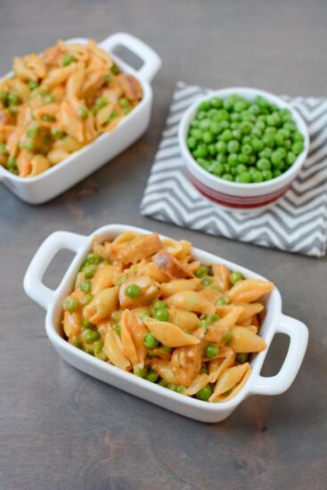 This recipe for Stovetop Mac and Cheese with Sausage and Peas is quick, easy and kid-friendly. Perfect for dinner on a busy night!