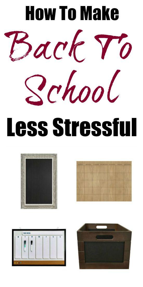 How To Make Back To School Less Stressful