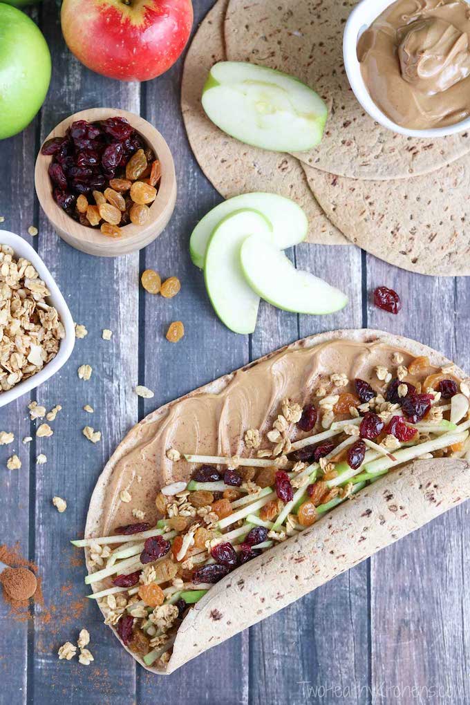 10 Healthy Ways To Eat Apples For Breakfast 5 Apple Peanut Butter Crunch Wraps