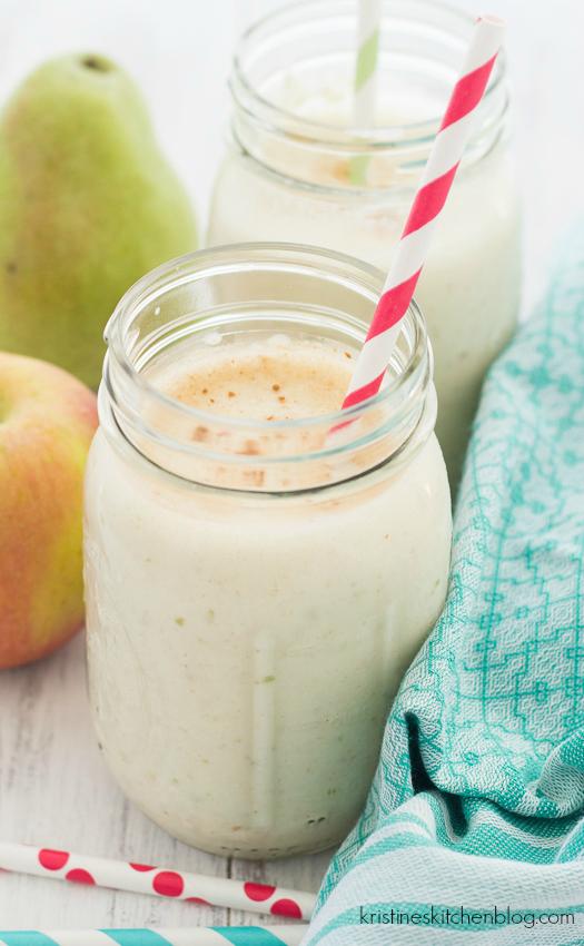 Apple Pear Oatmeal Smoothie