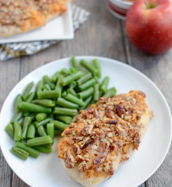 This simple recipe for Apple Pecan Chicken is made with just 5 ingredients and makes a great weeknight dinner.