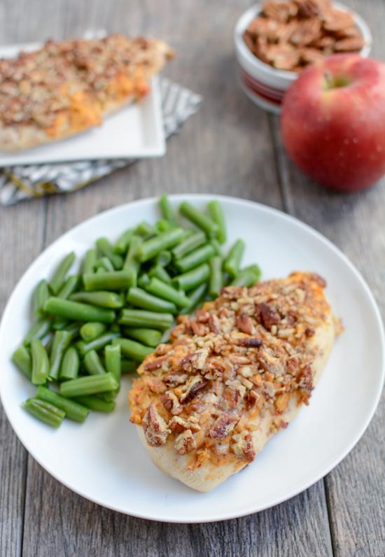 This simple recipe for Apple Pecan Chicken is made with just 5 ingredients and makes a great weeknight dinner. 