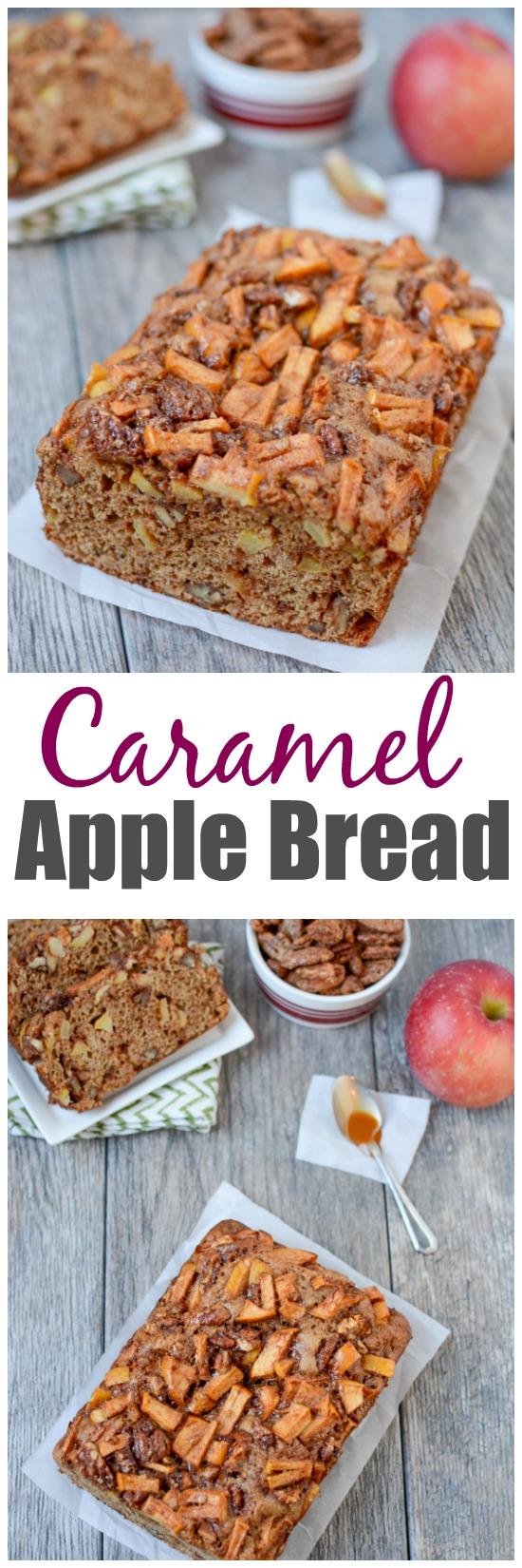 Studded with sweet cinnamon apples and pecans, this Caramel Apple Bread makes the perfect snack. Plus 5 more delicious ways to eat apples!