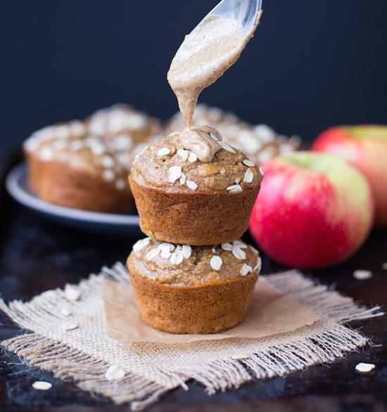 Apple Almond Butter Muffins