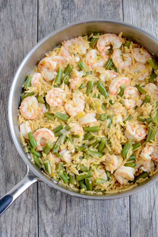 All you need is one pan and 20 minutes to make this quick and easy One Pot Shrimp and Orzo dinner recipe. It's full of flavor and cleanup is a breeze!