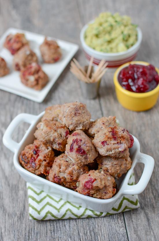 These easy Cranberry Meatballs are a great way to use up leftover cranberry sauce and make the perfect appetizer recipe for a holiday party.