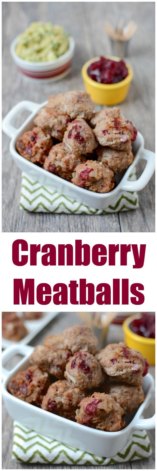 These easy Cranberry Meatballs are a great way to use up leftover cranberry sauce and make the perfect appetizer recipe for a holiday party.